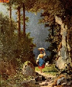 M�dchen mit Ziege nach Spitzweg